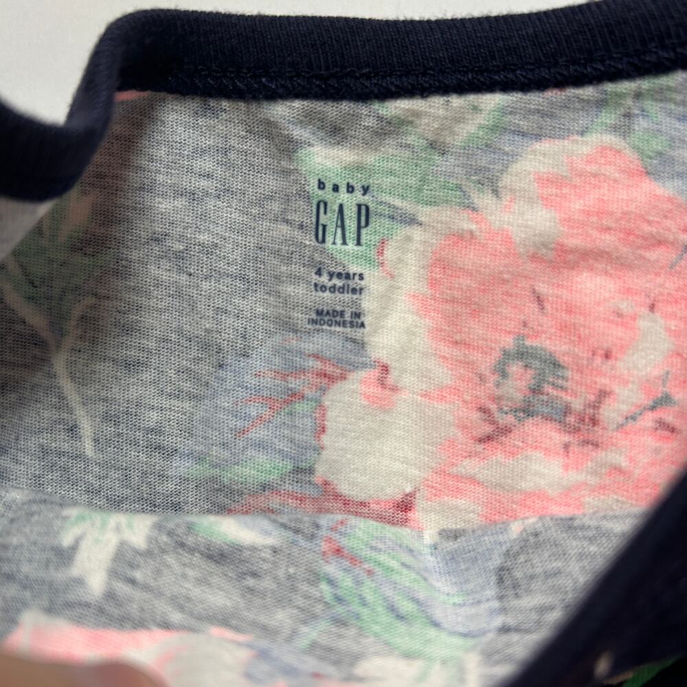 Gap Girls Floral Top 4Y - Picture 3 of 4